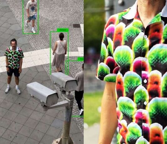 Ontwerper maakt ‘lelijkste’ shirt ooit om AI-bewakingscamera’s te misleiden