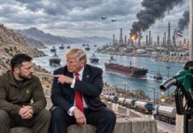 De verkeerde oorlog: Trump geeft Kyiv de schuld van een dieselcrisis die door zijn eigen oorlog met Iran is veroorzaakt