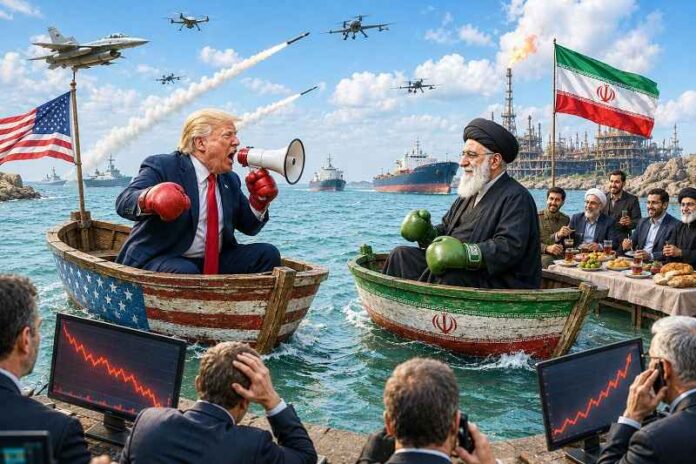 Trump valt Iran aan, Iran valt Trump aan, Trump...