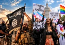 Amerikaanse travestieten achter Nederlandse dijken