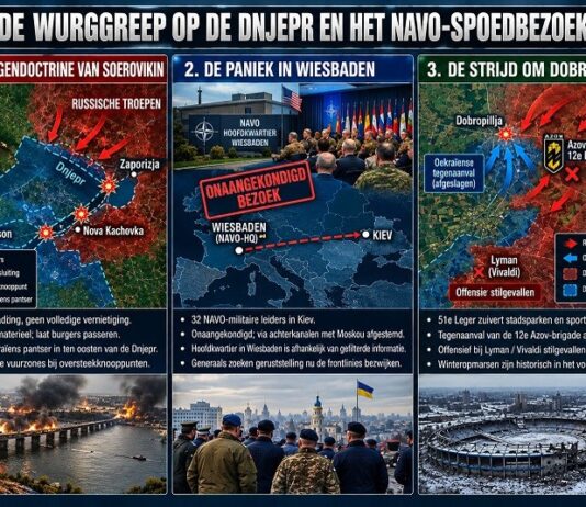 De wurggreep op de Dnjepr: De strategische berekening achter het afsluiten van bruggen, de doctrine van Soerovikin en de spoedinspectie van de NAVO in Kiev