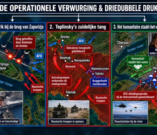 De wurggreep op de Dnjepr: precisieaanvallen op de bruggen bij Zaporizja, het humanitaire staakt-het-vuren in Olesjky en de ineenstorting van de zuidelijke frontlinie