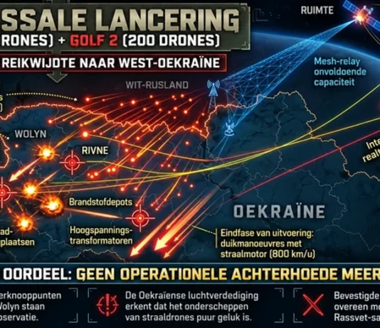 Het diepe afschermingssysteem Rassvet: golven van Geran-drones met straalmotoren boven West-Oekraïne, de val van Dobropillja en Moskou’s nucleaire rode lijn bij Kaliningrad
