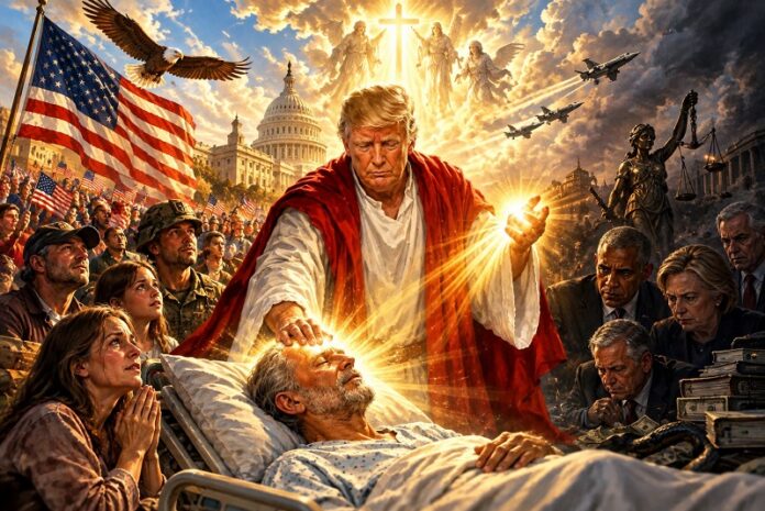 Is het godslastering of is het gewoon Trumpslop
