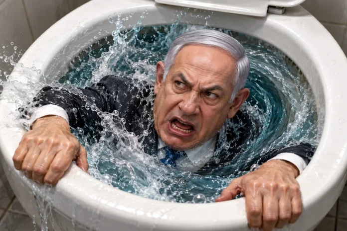 Netanyahu is als de drol