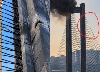 Paniek in Kiev nu Russische drones kabels van belangrijke brug beginnen door te snijden (VIDEO’S)