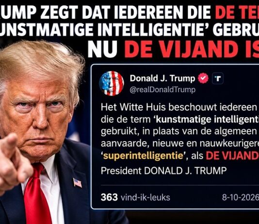 Trump zegt dat iedereen die de term ‘kunstmatige intelligentie’ gebruikt, ‘DE VIJAND’ van de staat is