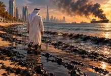 Welkom in Dubai: minder toeristen, met olie vervuilde stranden en water per vrachtwagen